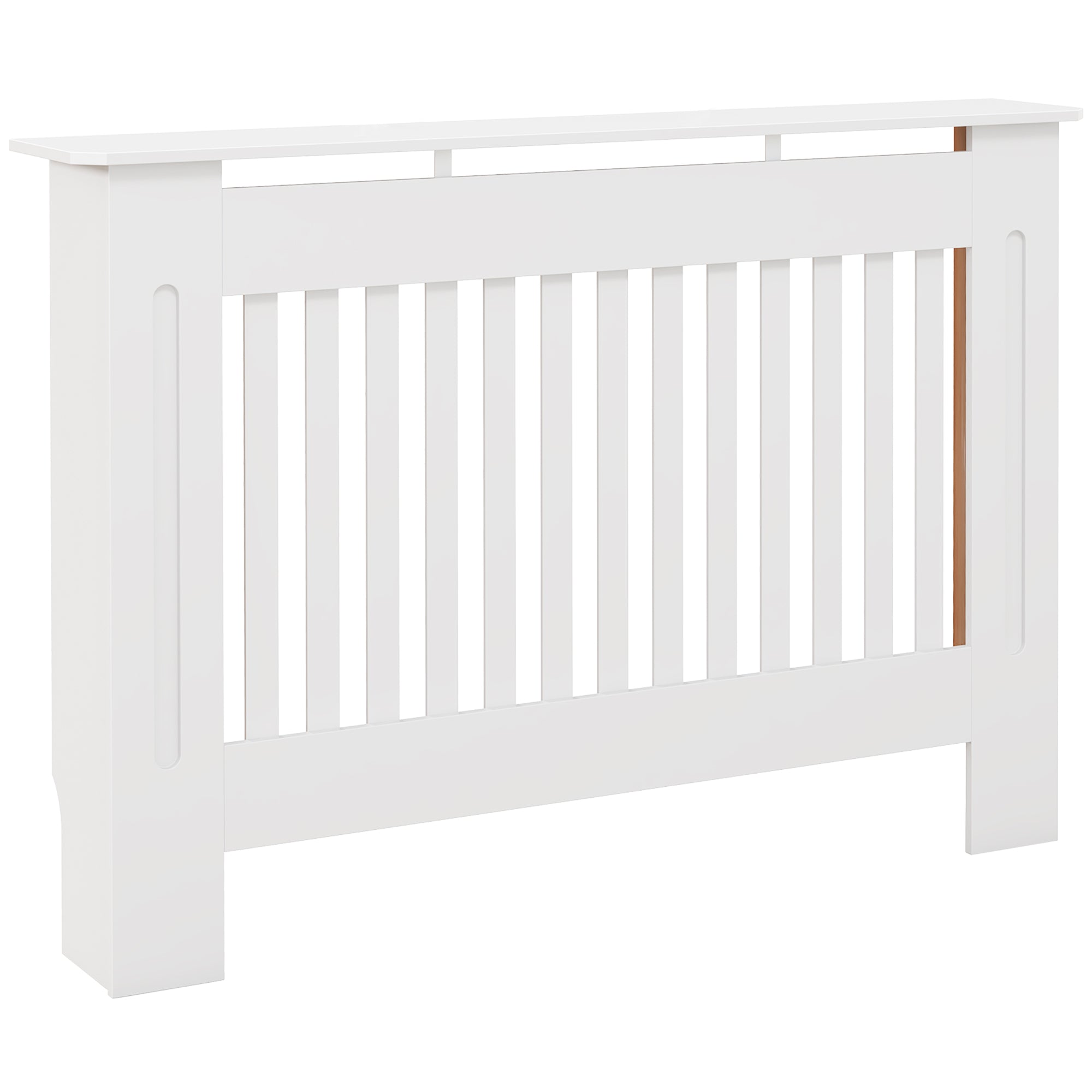 Radiator Cover Modern Radiator Cover Made of MDF for Living Room Bedroom 112x19x81cm White