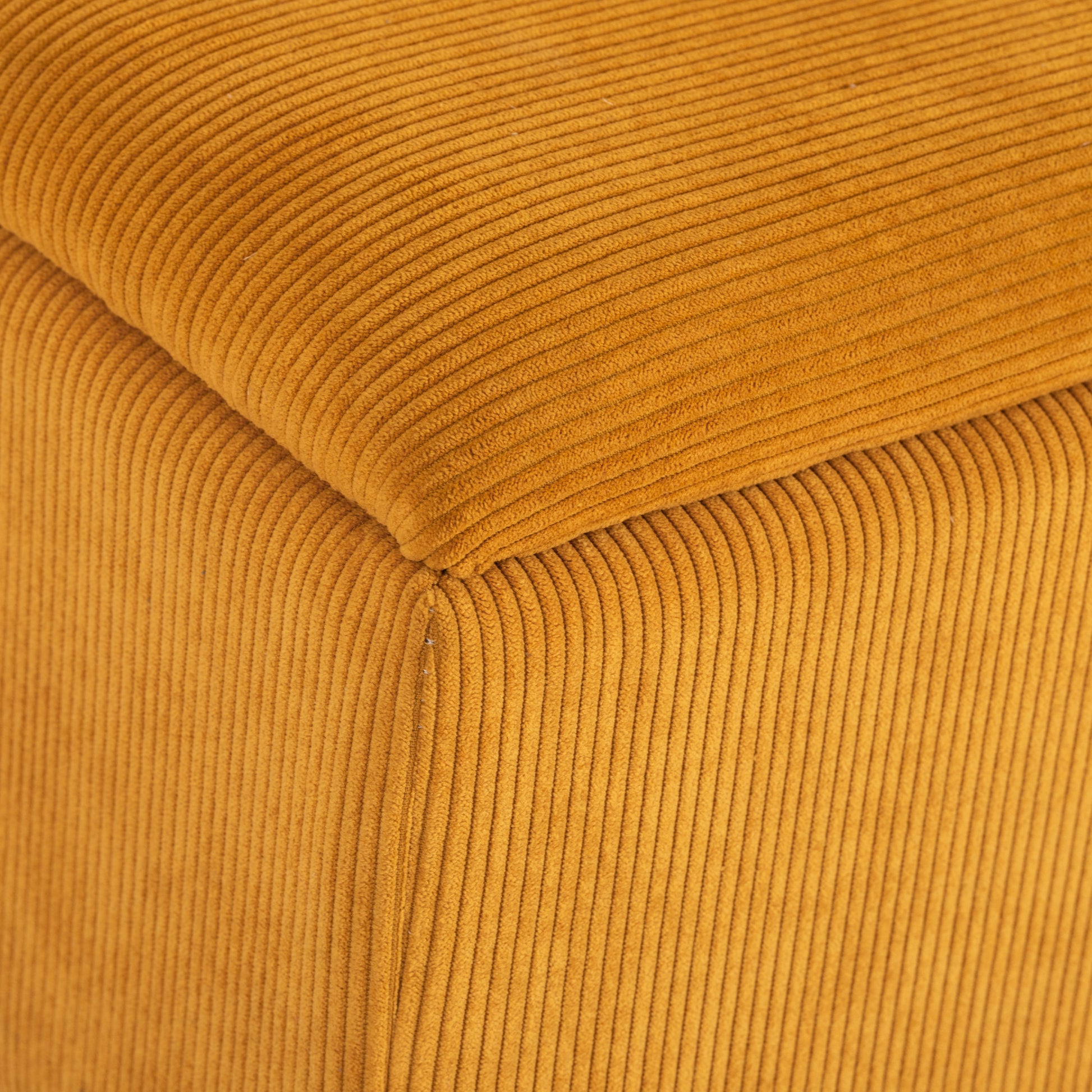 47L Storage Bench with Polyester Upholstery for Bedroom and Entryway, 95x38x45cm, Orange