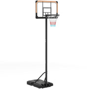 SPORTNOW Basketball Hoop Outdoor with Stand, 182-213 cm Height Adjustable Basketball Stand with Wheels, Stand Base with Water Sand, Basketball System for Teenagers, Adults, in Backyards, Gardens