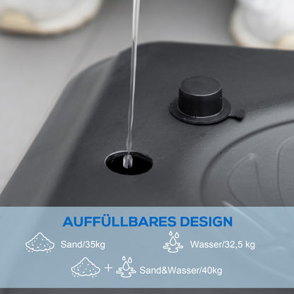 SPORTNOW Basketball Hoop Outdoor with Stand, 182-213 cm Height Adjustable Basketball Stand with Wheels, Stand Base with Water Sand, Basketball System for Teenagers, Adults, in Backyards, Gardens