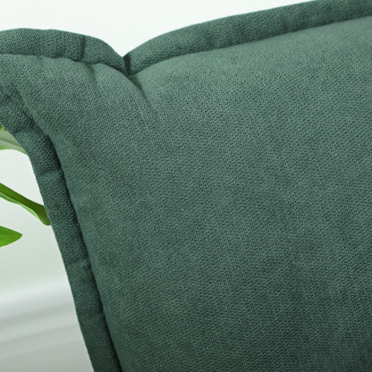 Floor Chair 360° Swivel Floor Seat with 5-Position Adjustable Backrest, Foldable Floor Sofa Meditation Chair Padded Lazy Sofa for Living Room Gaming & Reading Green