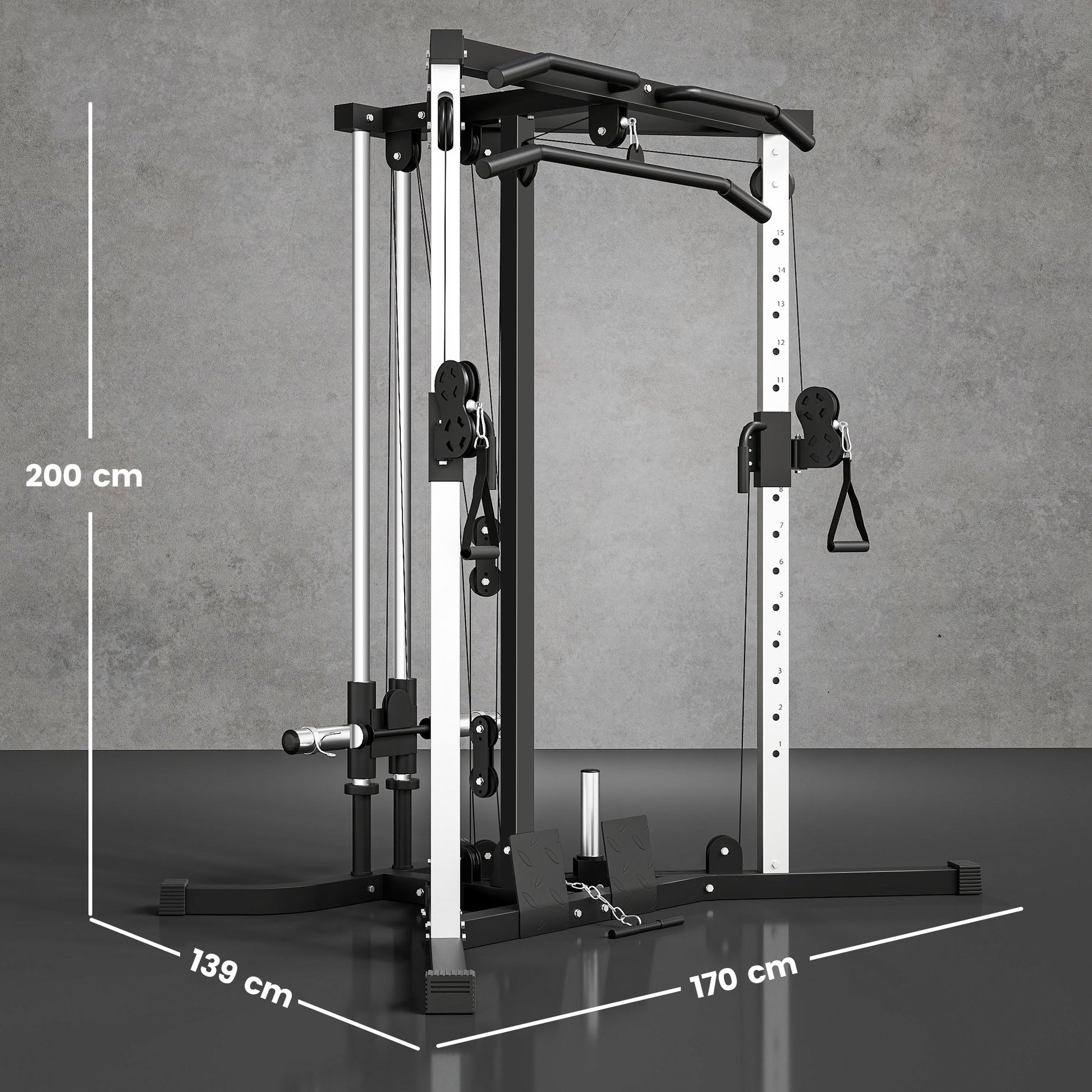SPORTNOW Multi-Station Muscle Building Training Machine for Fitness Gym at Home, Exercise Upper Body