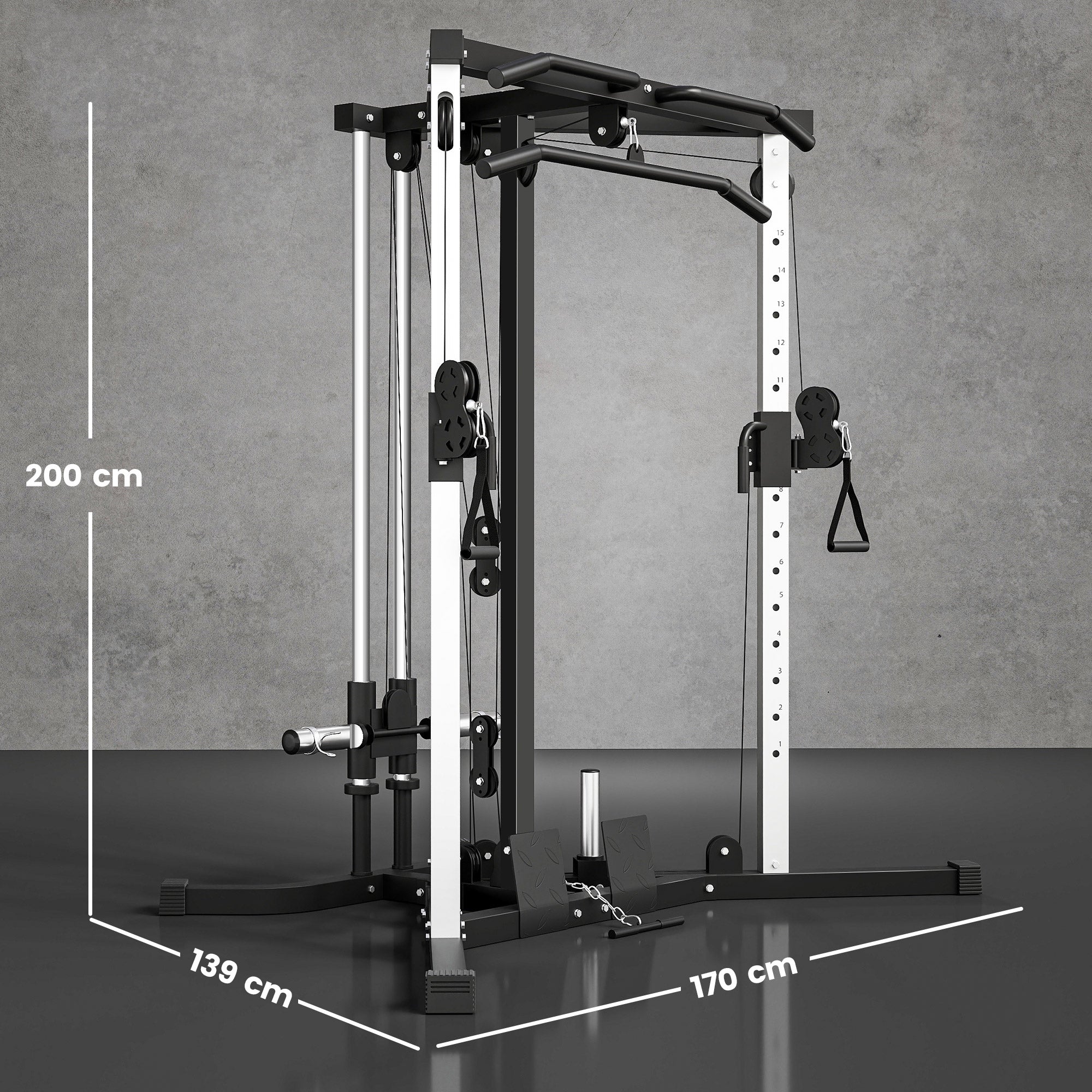 SPORTNOW Multi-Station Muscle Building Training Machine for Fitness Gym at Home, Exercise Upper Body