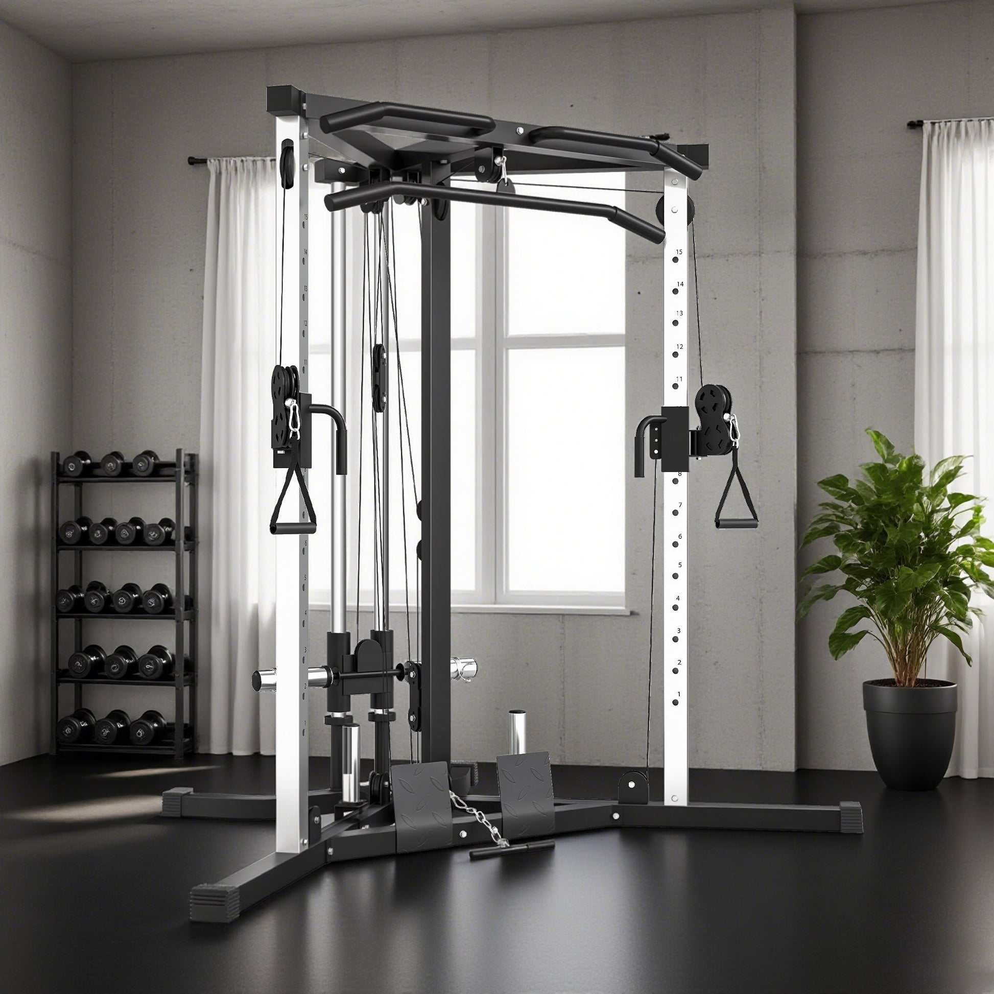 SPORTNOW Multi-Station Muscle Building Training Machine for Fitness Gym at Home, Exercise Upper Body