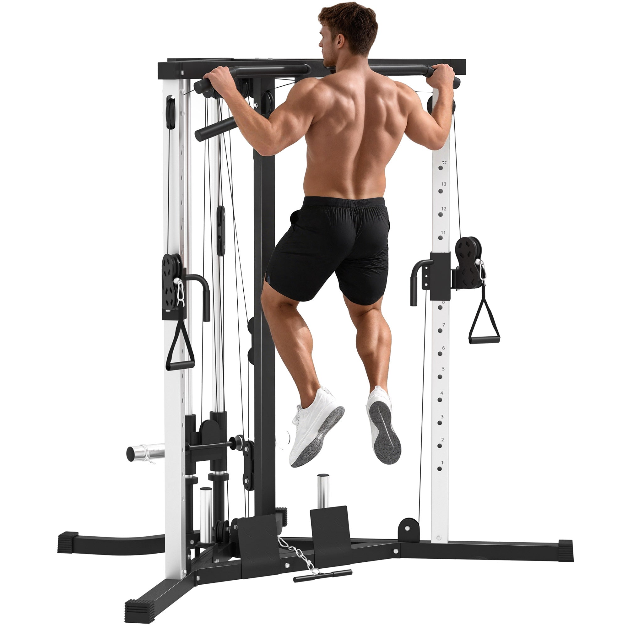 SPORTNOW Multi-Station Muscle Building Training Machine for Fitness Gym at Home, Exercise Upper Body