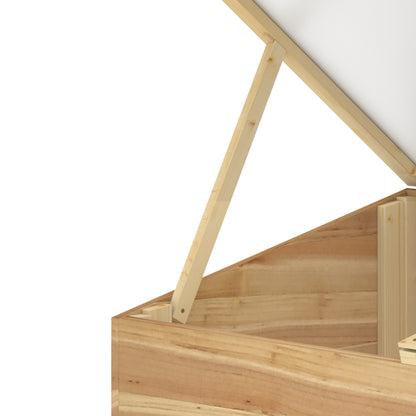 Mini Garden Greenhouse Greenhouse for seedlings dim. 100L x 50W x 36H cm Roof 2 independently opening panels Polycarbonate Panels Pre-Oiled Spruce Wood