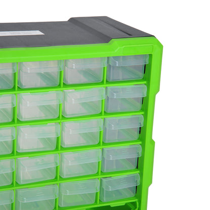Hardware Organizer Box with 30 Small Drawers and 9 Large Boxes in Plastic 38 x 16 x 47.5cm