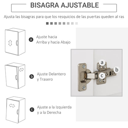 Kitchen Pantry Modern Kitchen Cabinet with 3 Drawers, 3 Doors, and Adjustable Shelves Auxiliary Furniture for Dining Room Living Room 31.5x15.5x72.2 inches White