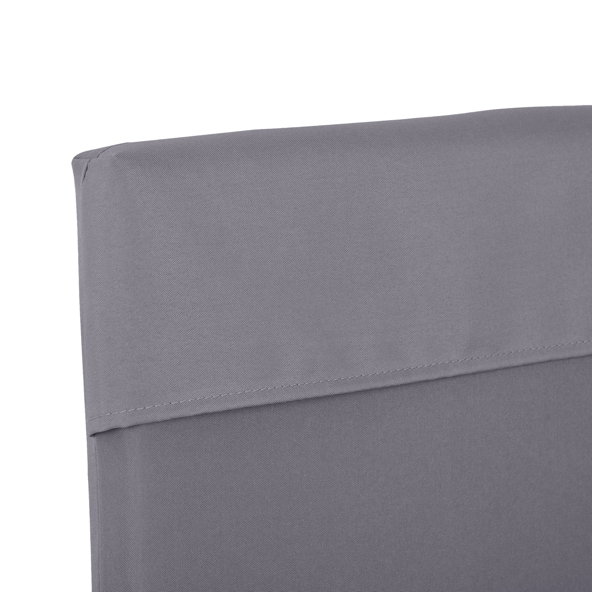 2-Piece Swing Chair Cushion 51.18x17.72x1.97 inches Padded Seat and Back Cushion for Garden Terrace Balcony Outdoor Gray