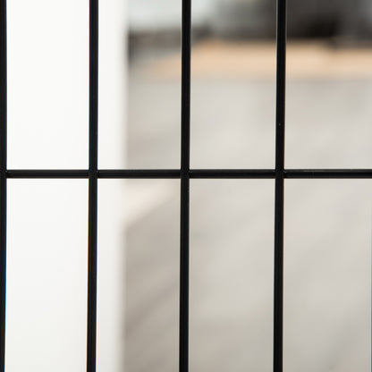 Barrier Gate for Dogs Safety Gate Dog Gate with Support Feet Stair Gate Dog Barrier Gate Door Guard for Fireplace & Stove, Pine Wood White 185 x 36 x 71 cm