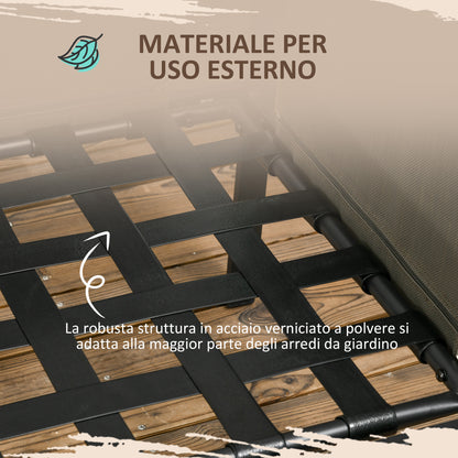 4-Piece Garden Set with 2 Two-Seater Sofas, Corner Armchair, and Tempered Glass Coffee Table, in Gray and Black