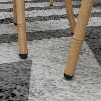 5-piece seating group, garden furniture set with 2 chairs, coffee table set, 1 two-seater, garden set with seat cushions for balcony, terrace, Cream