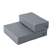 Pet Staircase Animal Pad 2 Steps Foldable Dog Staircase Stairs Pad for Cats and Dogs Gray L45 x B39 x H20 cm