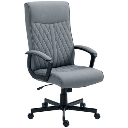 Office Chair with Tilt Function, Ergonomic Desk Chair, Height Adjustable Computer Chair, Swivel Task Chair for Office, Dark Gray