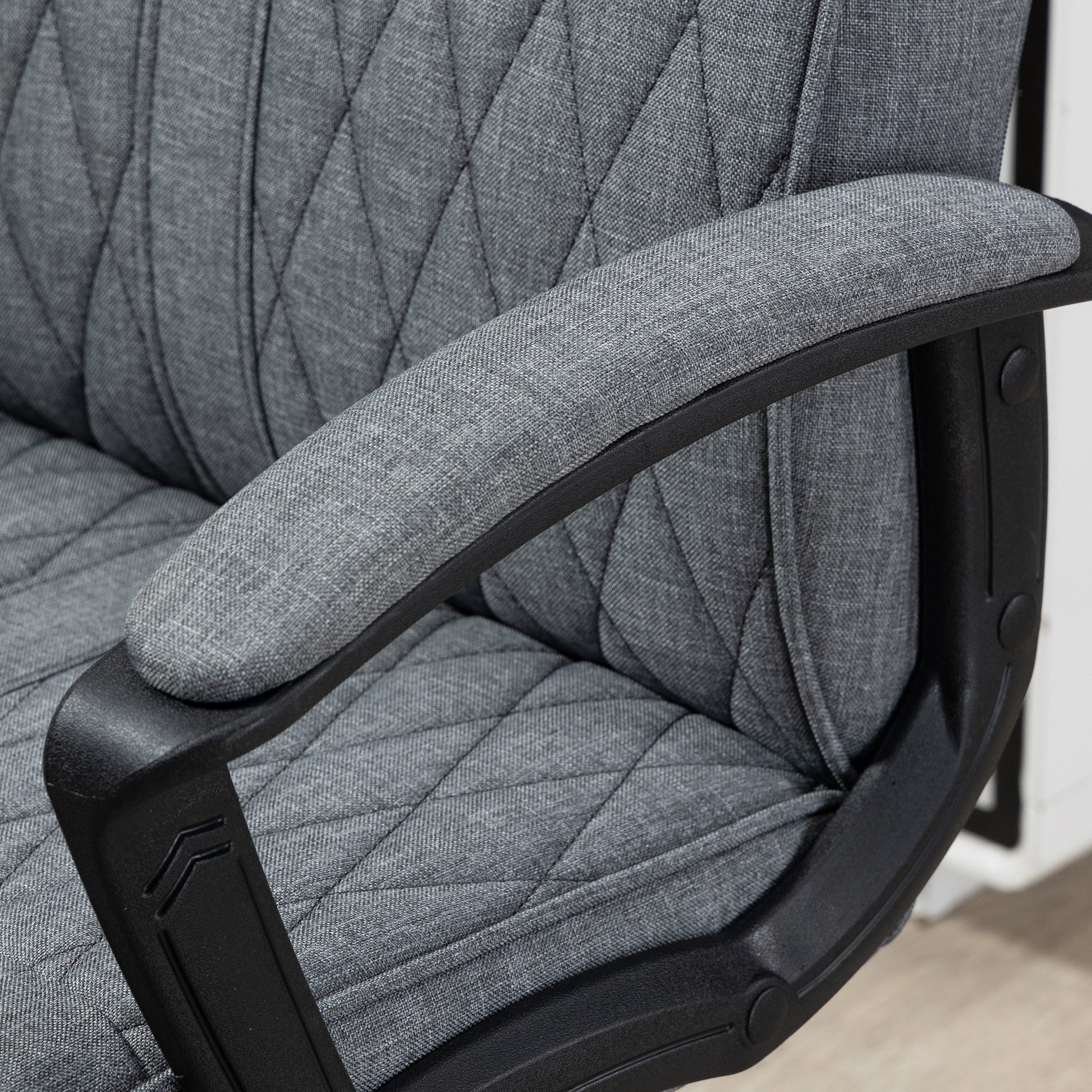 Office Chair with Tilt Function, Ergonomic Desk Chair, Height Adjustable Computer Chair, Swivel Task Chair for Office, Dark Gray