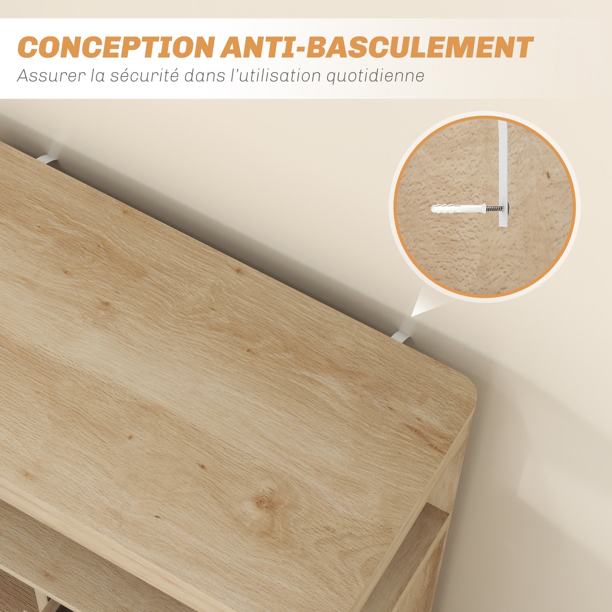 Modern Style Buffet Sideboard Storage Cabinet with Doors, Adjustable Shelf, and Open Shelf - Dining Room, Kitchen, and Living Room Buffet, 60 x 30 x 81 cm, Natural Wood