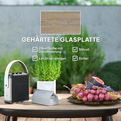 Garden Furniture Set made of Polyrattan Lounge Set with 2-Seater Sofa Armchair Glass Table Cushion Weatherproof Seating Group for 4 Persons Outdoor Balcony Furniture Set Patio Furniture for Garden Balcony Dark Grey+Yellow