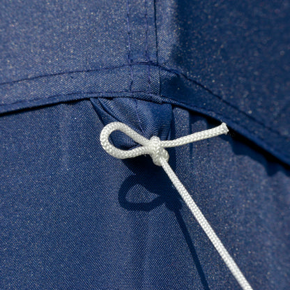 Garden Pavilion Gazebo Party Tent Weatherproof Tent with Mosquito Net Metal + Polyester Blue 3 x 3 m