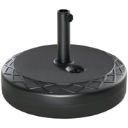 Umbrella Stand up to 40 kg Fillable Round Umbrella Stand Umbrella Holder, Umbrella Weight, Stand for Umbrella 38/48mm Pole Diameter, for Balcony, Terrace, Garden, Black