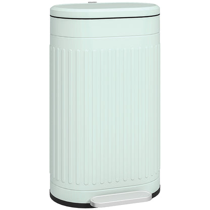 30L Pedal Bin with Removable Inner Bucket & Soft-Close Lid, Fingerprint-Resistant, Green (36.5 x 31.2 x 60.8 cm)