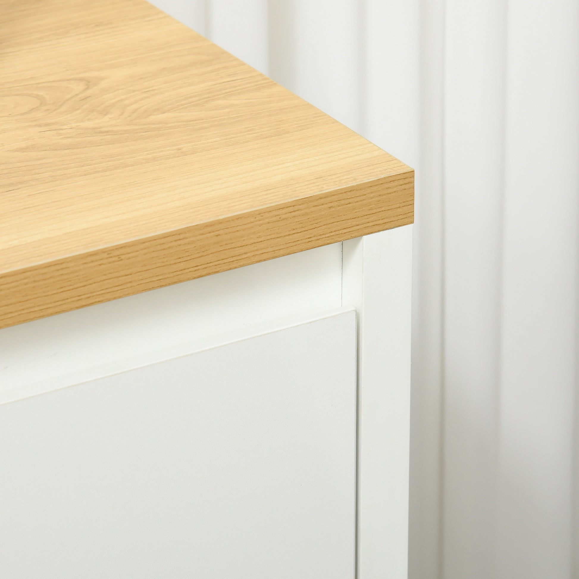 Living Room Sideboard Storage Cabinet Kitchen Sideboard with 3 Doors and Adjustable Shelves for Dining Room Entryway 120x37x75 cm White