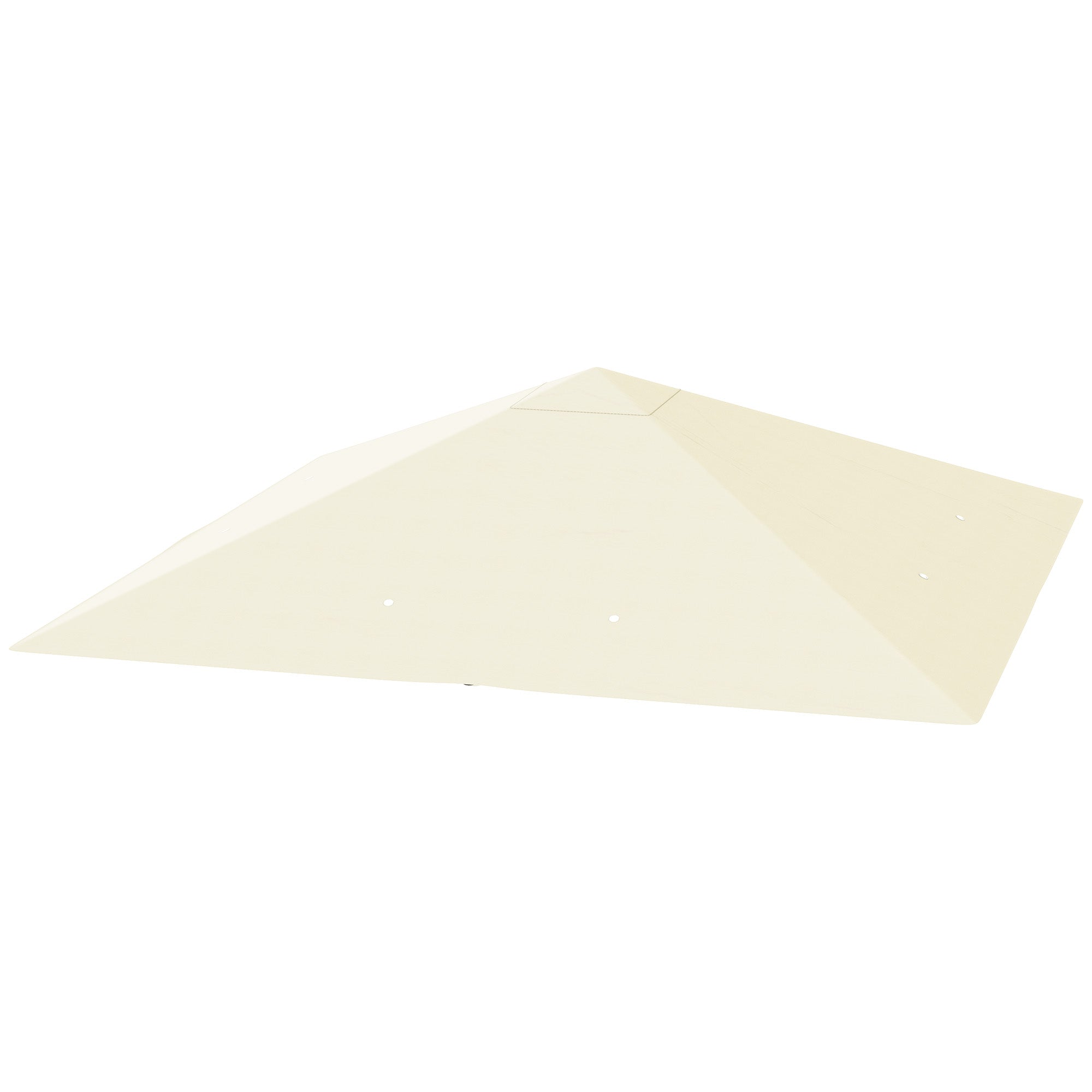 Garden Gazebo Cover 3x3m with 8 Drainage Holes, Oxford Fabric Canopy 600D Water-Resistant 370g/m², UV30+, Cream White