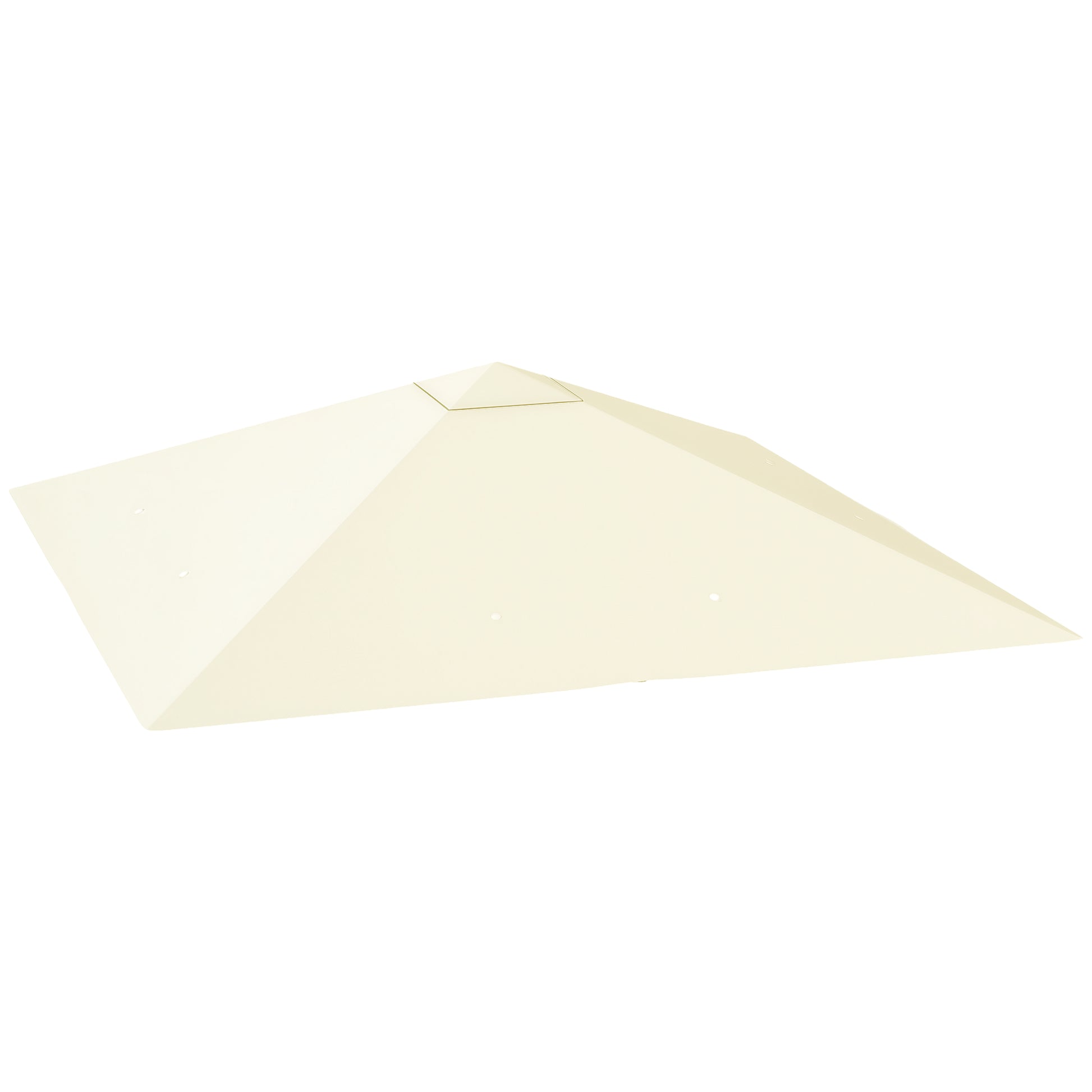Garden Gazebo Cover 3x3m with 8 Drainage Holes, Oxford Fabric Canopy 600D Water-Resistant 370g/m², UV30+, Cream White