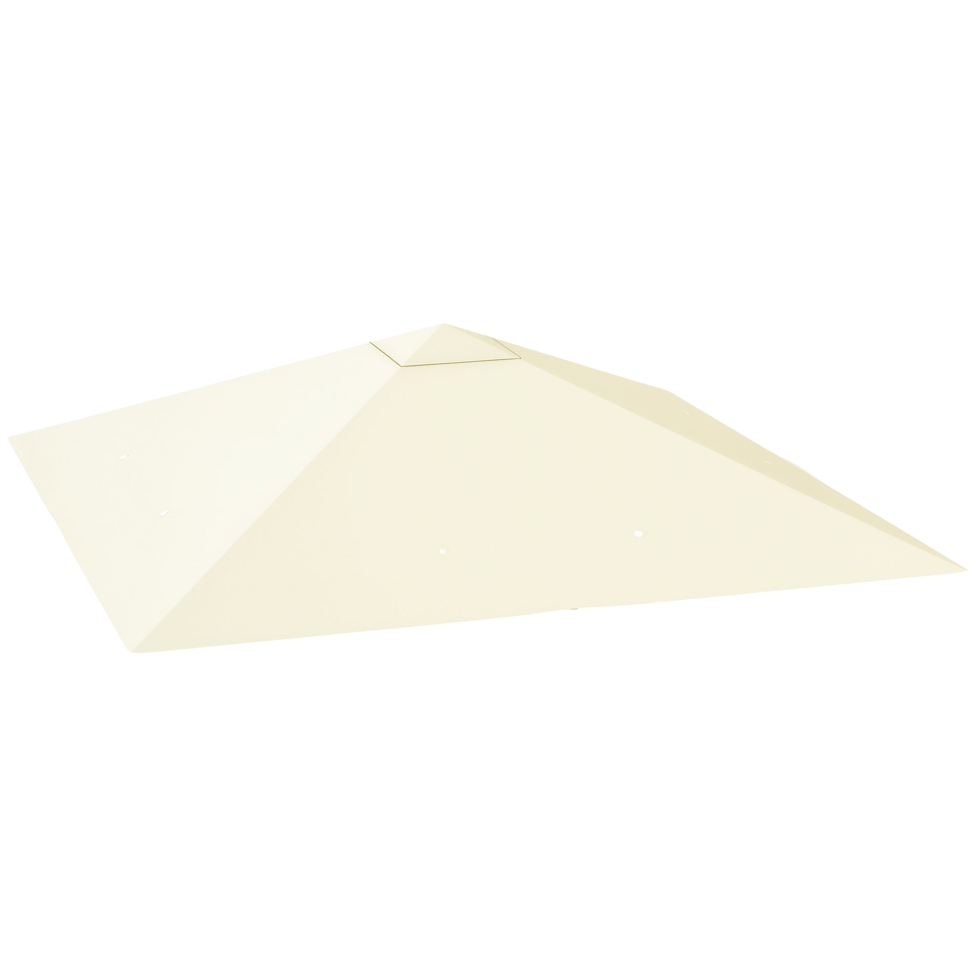 Garden Gazebo Cover 3x3m with 8 Drainage Holes, Oxford Fabric Canopy 600D Water-Resistant 370g/m², UV30+, Cream White