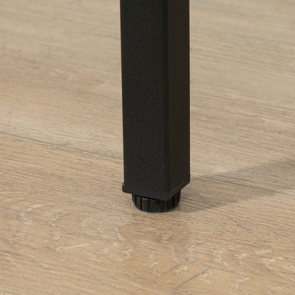 3-Piece Dining Group Bar Table with 2 Chairs Dining Set Bar Table Set for Kitchen Dining Room Bistro Industrial Design Particle Board Steel Frame Natural Wood+Black 80 x 50 x 85 cm