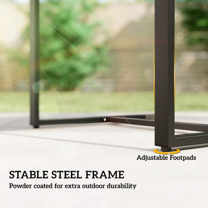 3-Piece Rattan Bistro Set — 2 Patio Chairs & Coffee Table with Removable Cushions, Dark Gray