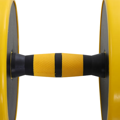 55 lbs Dumbbell & Barbell, Adjustable ergonomic 3-in-1 Dumbbell Set, 12 × Plates, 2 × Short Rods, 1 × Long Rod, Yellow+Black