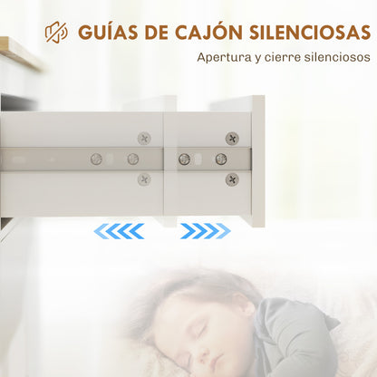 2-Door Sideboard Modern Living Room Sideboard with Drawer Adjustable Shelf and PU Handles Auxiliary Furniture for Dining Room Hallway 31.5x15.7x35.4 inches White and Oak