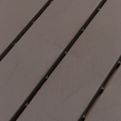 Patio Tiles 30 x 30 cm 9 Pieces 0.81㎡ Interlocking Tiles Balcony Tiles with Click System Drainage Function Floor Tile for Terrace Balcony Brown