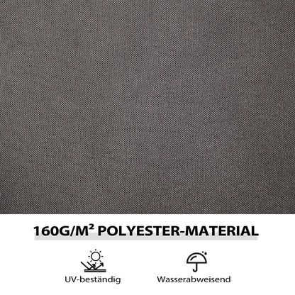 Side Panel 4-Piece Set for 3 x 4m Gazebo Side Panels with 8 Windows Velcro Fastener 352x205 cm Waterproof Stable Winterproof Side Wall Sidewalls for Party Tent Garden Gazebo Dark Grey