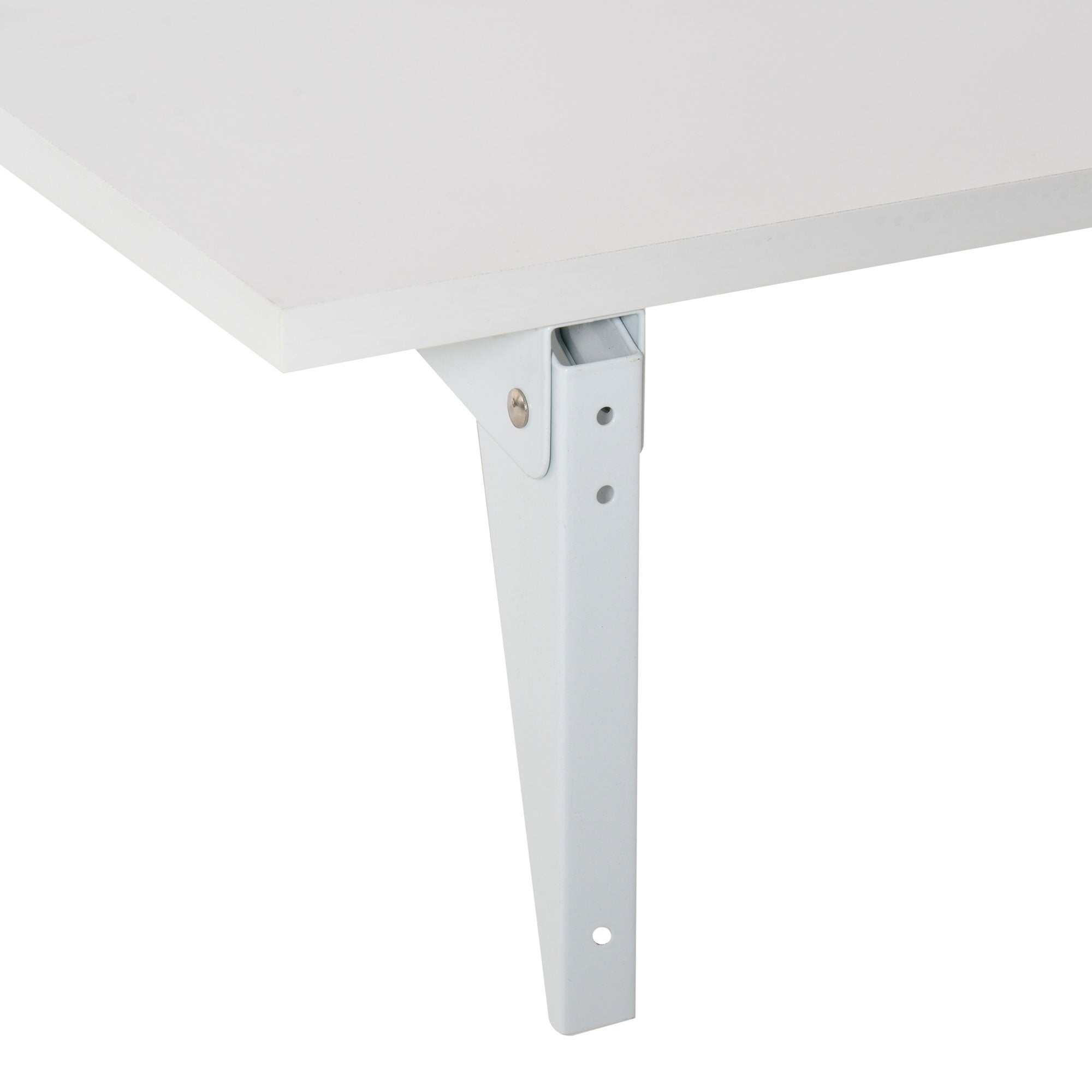Folding Wall Table Foldable Wall-Mounted Wood Table Space Saving for Kitchen Dining Room Bedroom Load 10 kg 60x40x20 cm White
