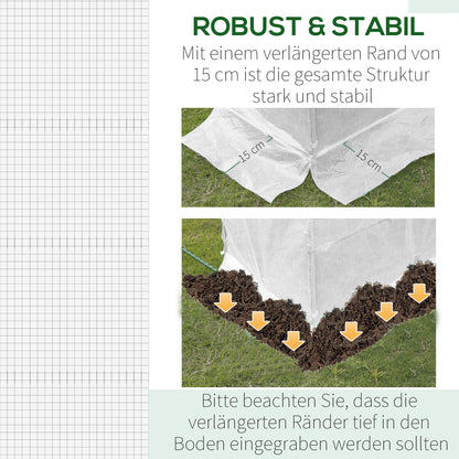 Greenhouse Cover Film 3x2x2m, waterproof garden film with UV protection, PE film, cover for gardening greenhouse tunnel film for outdoor area, plants, White