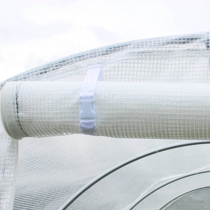 Greenhouse Cover Film 3x2x2m, waterproof garden film with UV protection, PE film, cover for gardening greenhouse tunnel film for outdoor area, plants, White