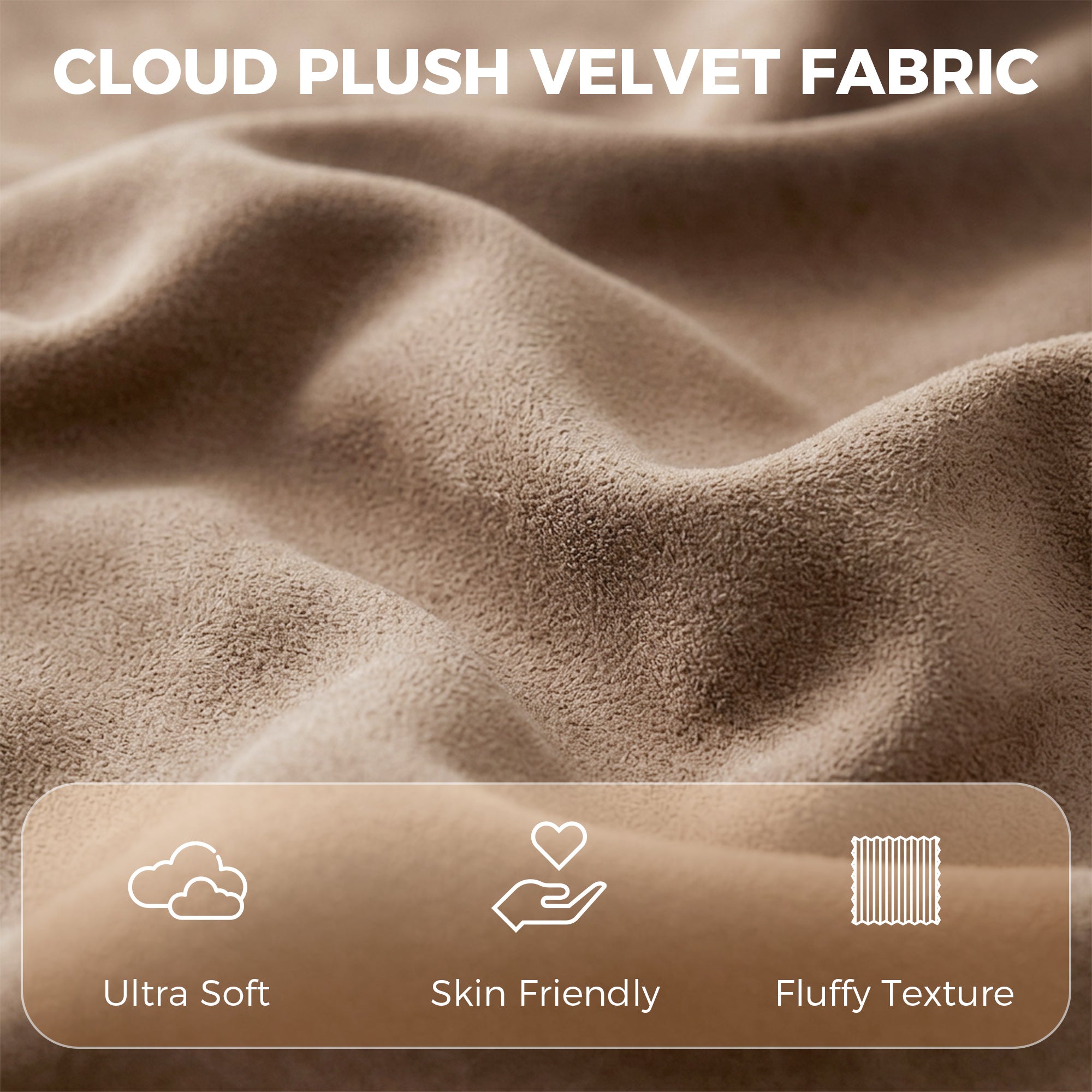 Cloud-Plush Recliner Chair — 360° Swivel, Rock & 135° Recline, Wide Seat, Khaki