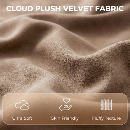 Cloud-Plush Recliner Chair — 360° Swivel, Rock & 135° Recline, Wide Seat, Khaki