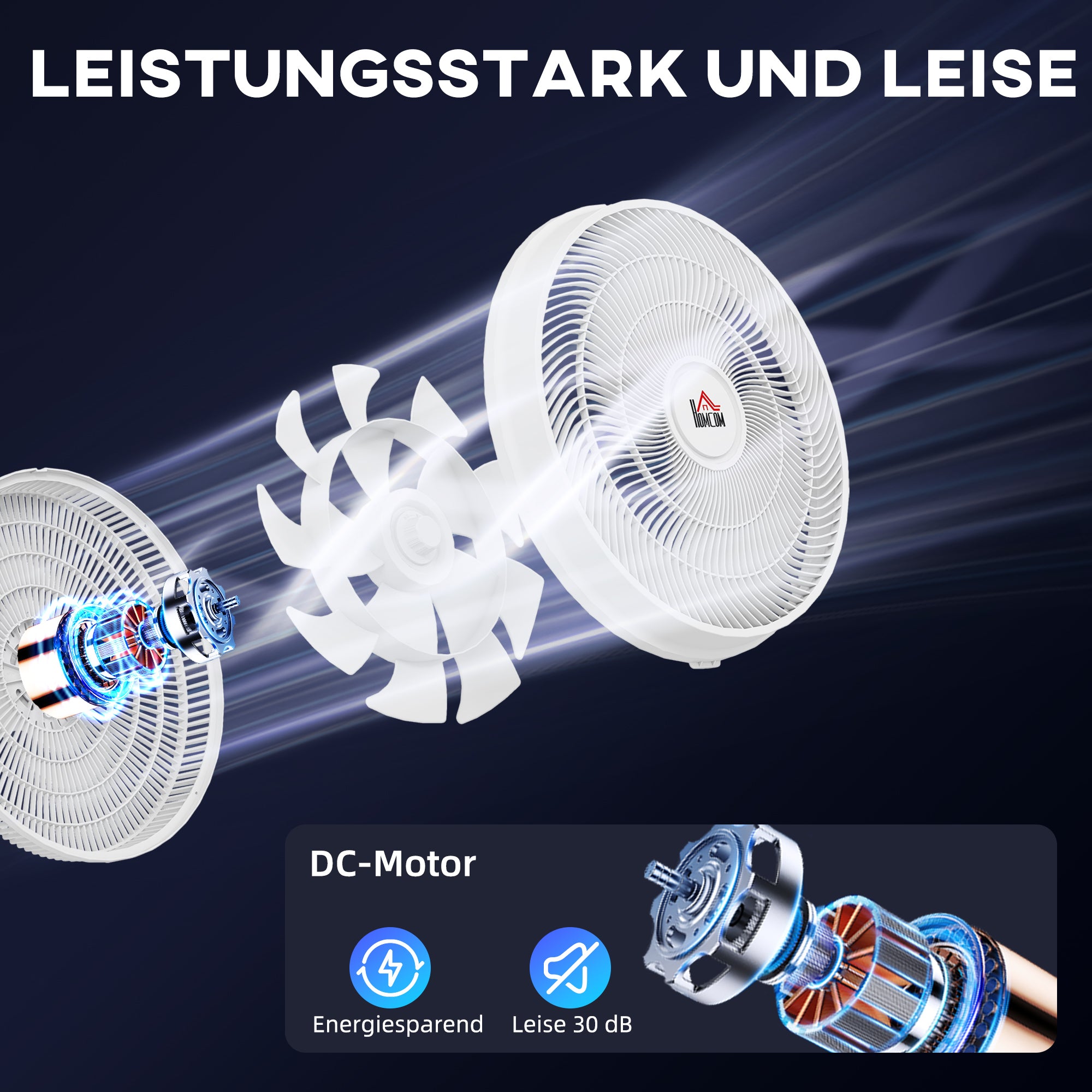 Quiet Pedestal Fan with Remote Control, Fan with 12 Speeds, Adjustable Timer, Tilt & Oscillation, Sleep Modes, White