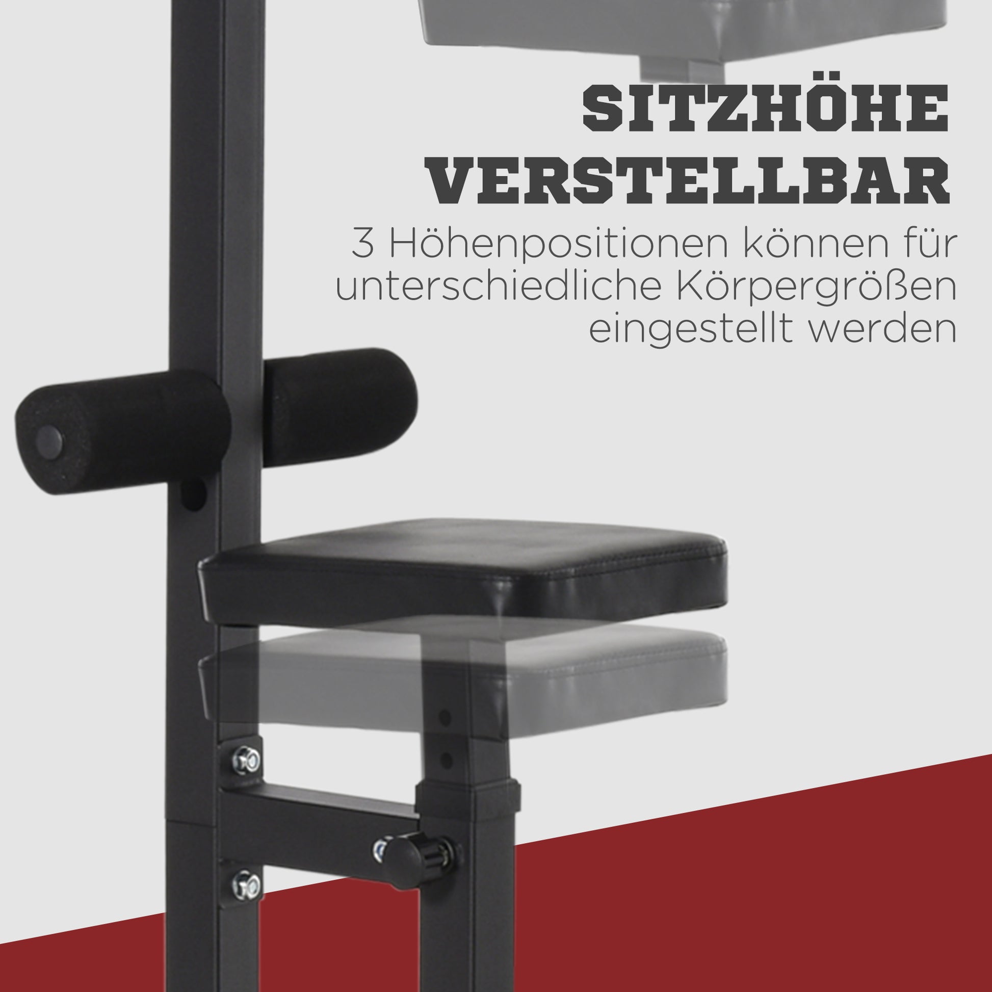 Lat Pulldown Station, Adjustable Cable Pulley Tower with Triceps Bar Lat Pulldown Bar, Cable Pulley Machine up to 280kg Capacity, Fitness Station, Lat Machine, Lat Pulldown Station for Home Steel Black