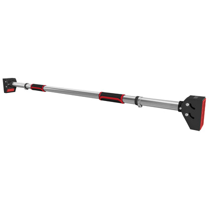SPORTNOW Pull-Up Bar for Door Adjustable Pull-Up Bar from 95 cm to 123 cm Load 200 kg for Home Gym Exercise and Training Black and Red