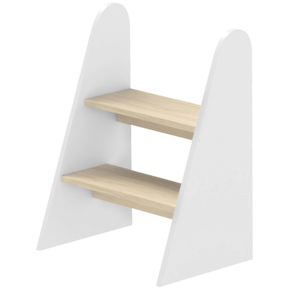 2-Step Kids Stool Learning Tower for Children 3+ Years Bathroom Kitchen Bookshelf Bedroom White