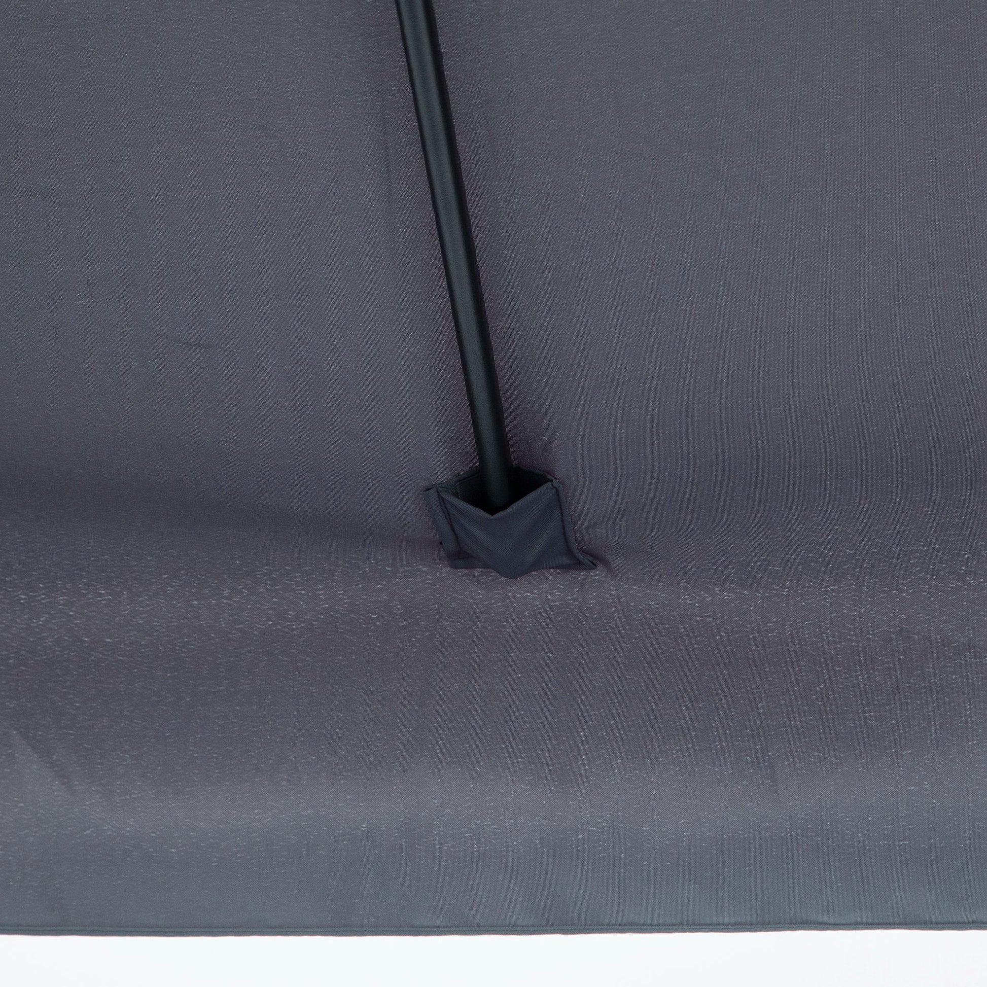 Rectangular Umbrella 230x130x249 cm Wall Parasol Medium Umbrella with Crank UV Protection Waterproof Umbrella for Balcony Terrace Garden Dark Gray