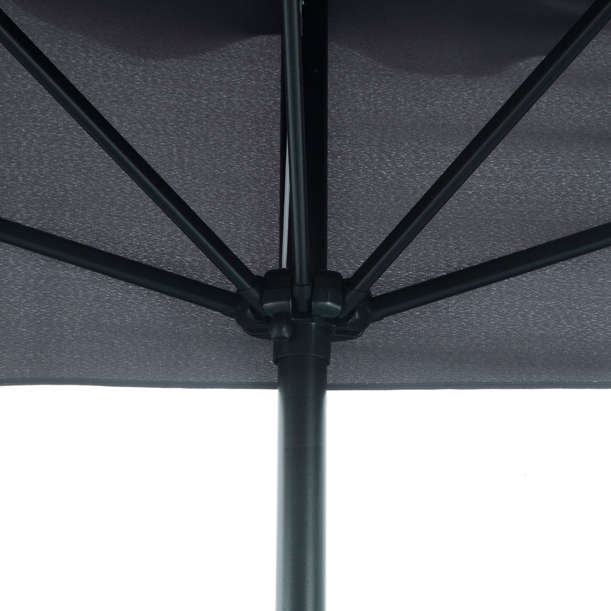 Rectangular Umbrella 230x130x249 cm Wall Parasol Medium Umbrella with Crank UV Protection Waterproof Umbrella for Balcony Terrace Garden Dark Gray