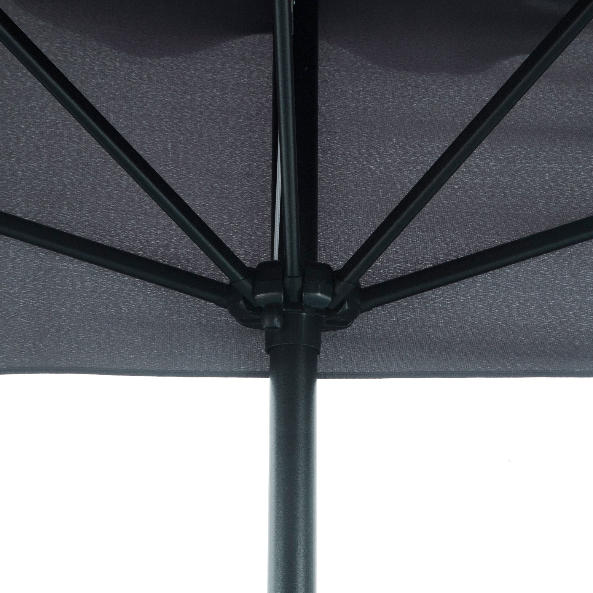 Rectangular Umbrella 230x130x249 cm Wall Parasol Medium Umbrella with Crank UV Protection Waterproof Umbrella for Balcony Terrace Garden Dark Gray