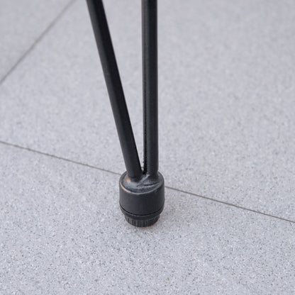 3-Piece PE Rattan Garden Furniture Set, Boho Style Outdoor Lounge with 2 Chairs with Cushions and Glass Shelf Coffee Table, Gray