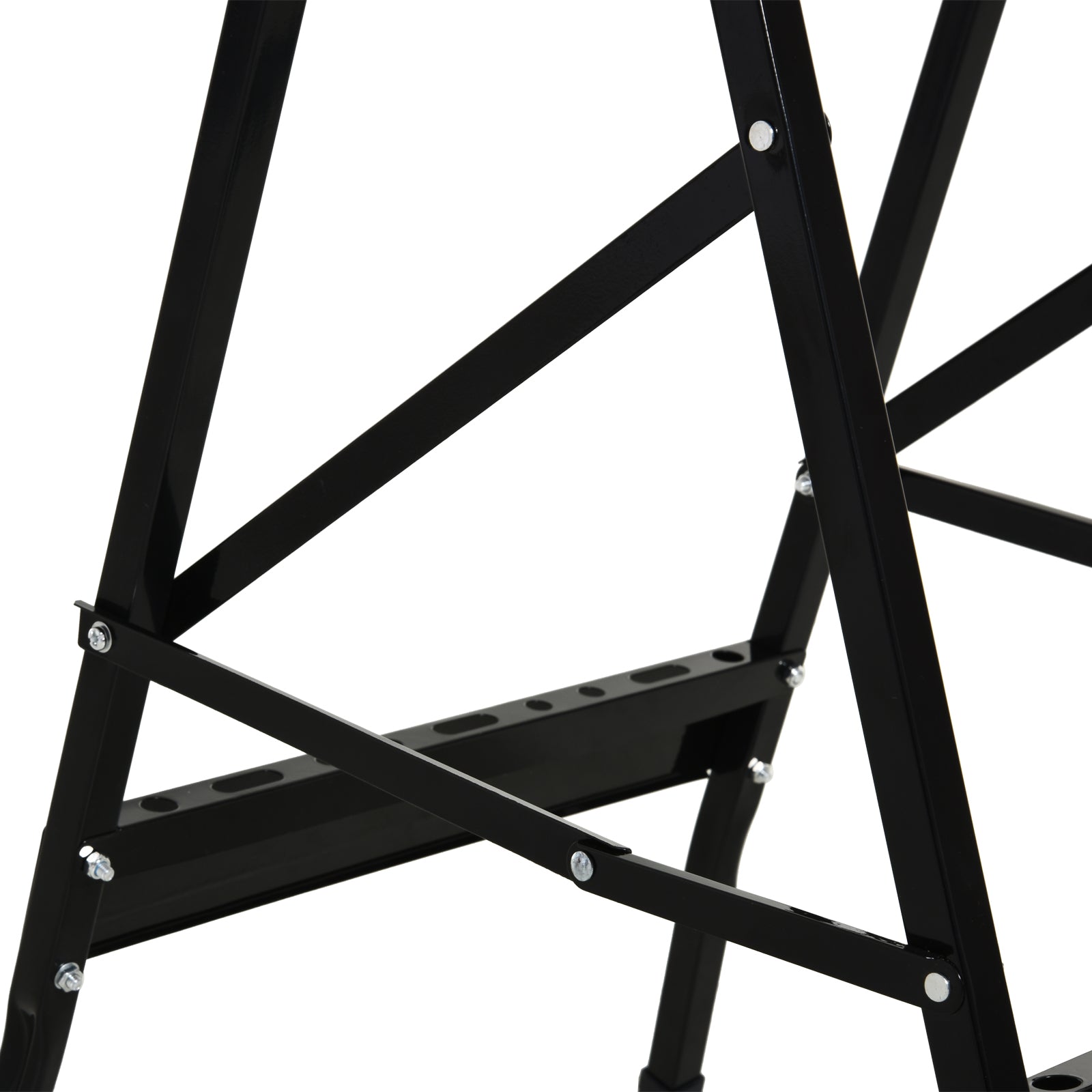 Folding Workbench Work Table with Clamps 2 Hand Cranks as Sawhorse Carpenter Iron MDF Supports 100 kg 60.5x62.5x78.5 cm Natural and Black