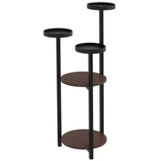 Wooden Plant Stand, Flower Rack with 5 Tiers, Plant Shelf, Flower Ladder, Plant Stand for Garden, Balcony, Brown, 28 x 28 x 87 cm