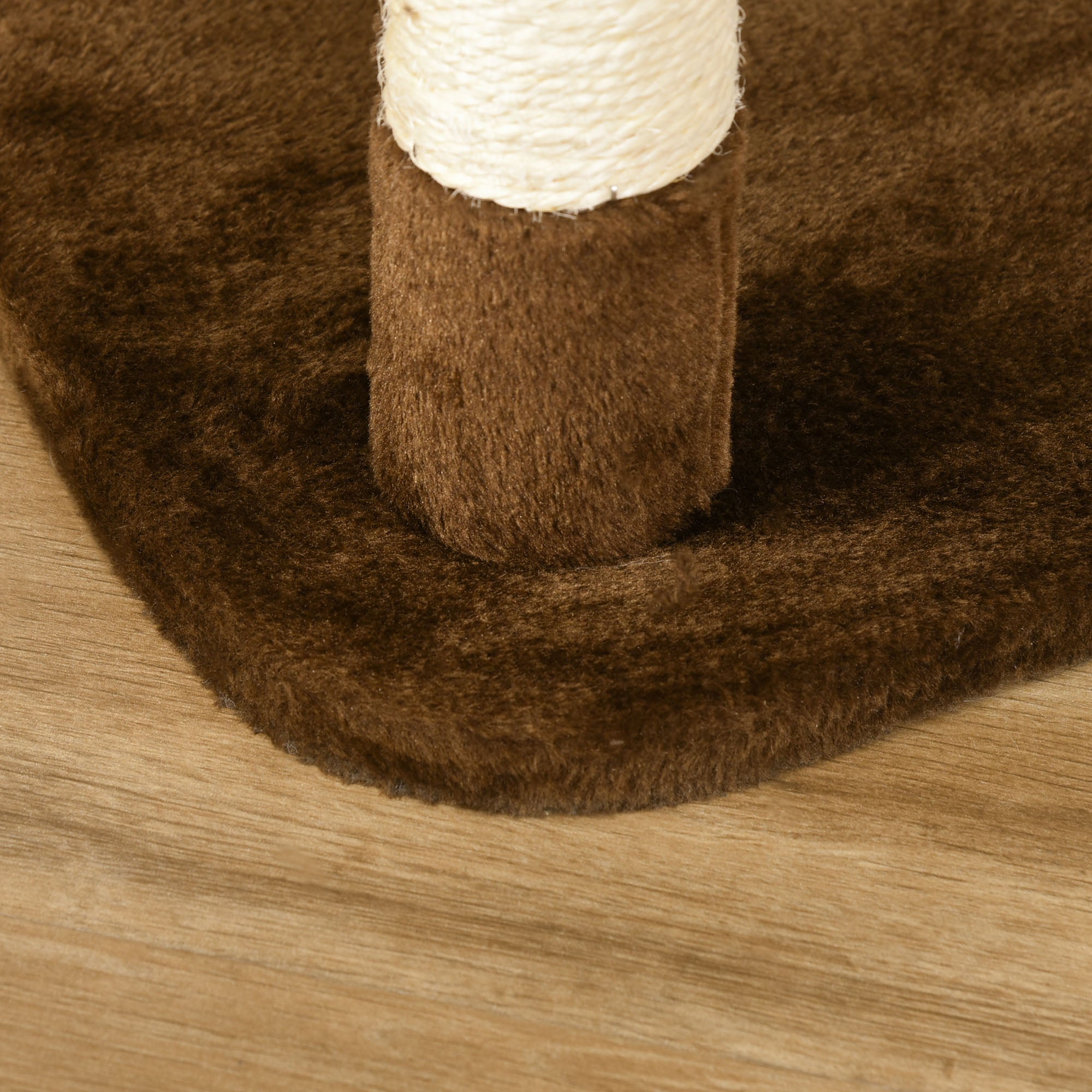 Scratching Tree with Cat Cave Hammock XXL Cat Tree Climbing Tree Climbing Tree for Cats Multi-Activity Center Plush Brown 65 x 50 x 153 cm